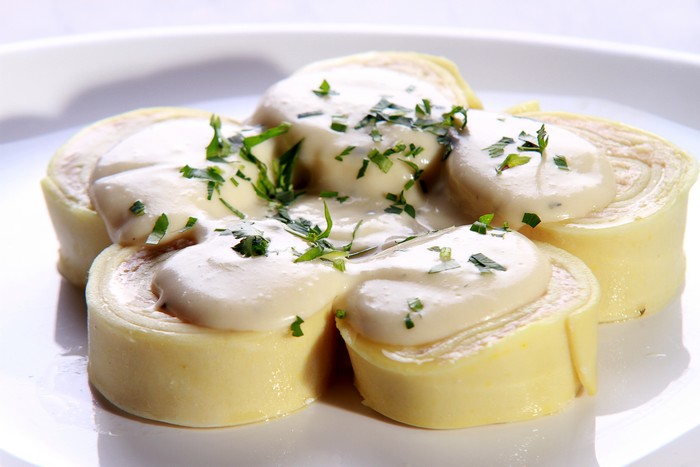 Rondeli de quatro queijos