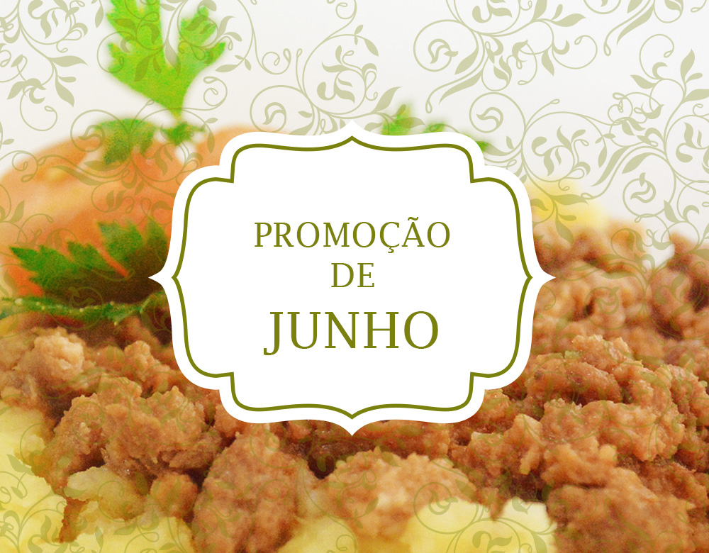 Promoção de Junho 20 refeições de 250 gramas