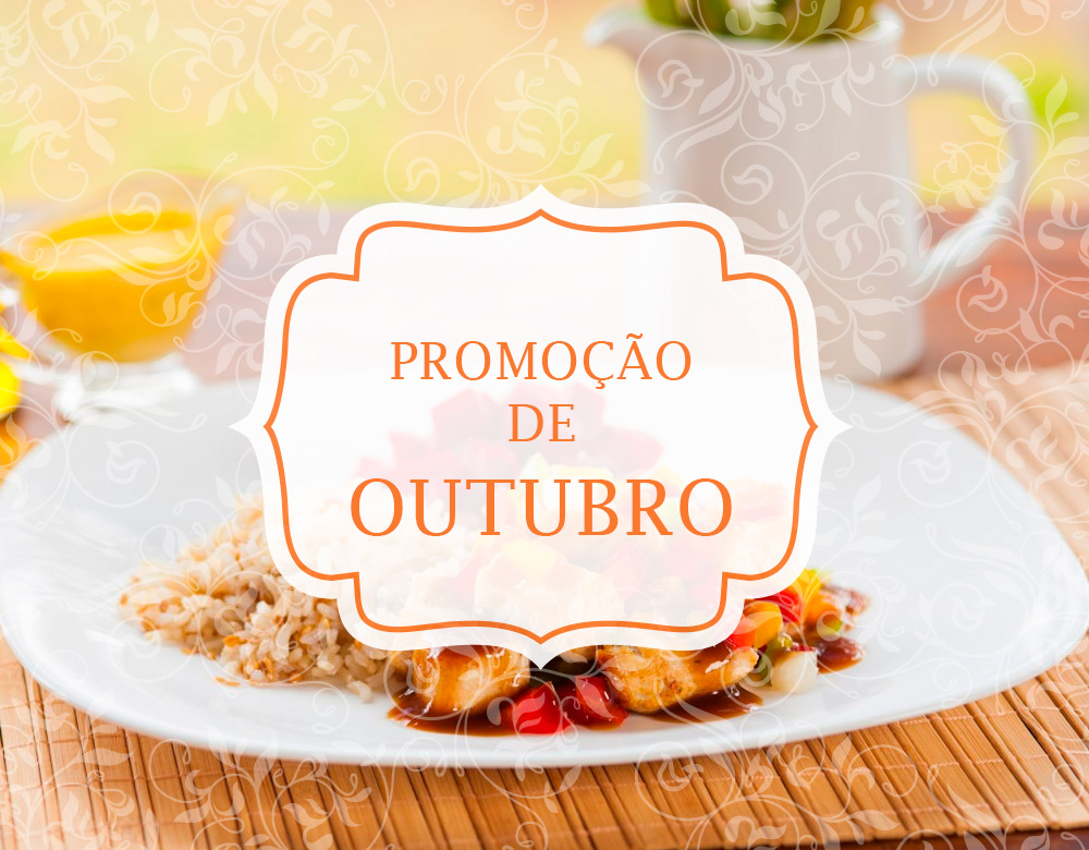 Promoção de outubro 20 refeições de 250 gramas